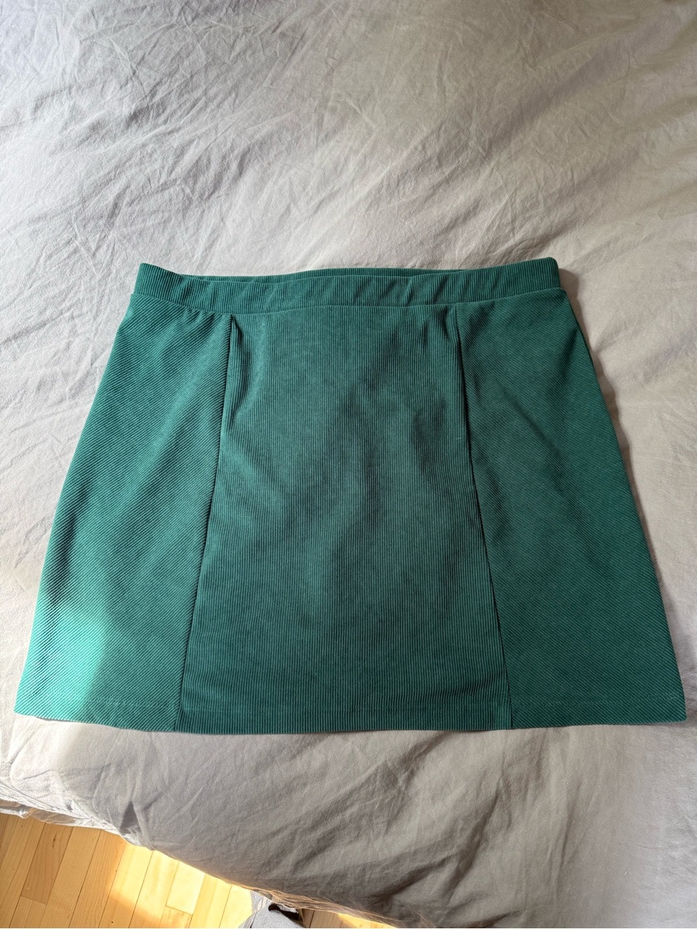 Rachel Teal Mini Skirt